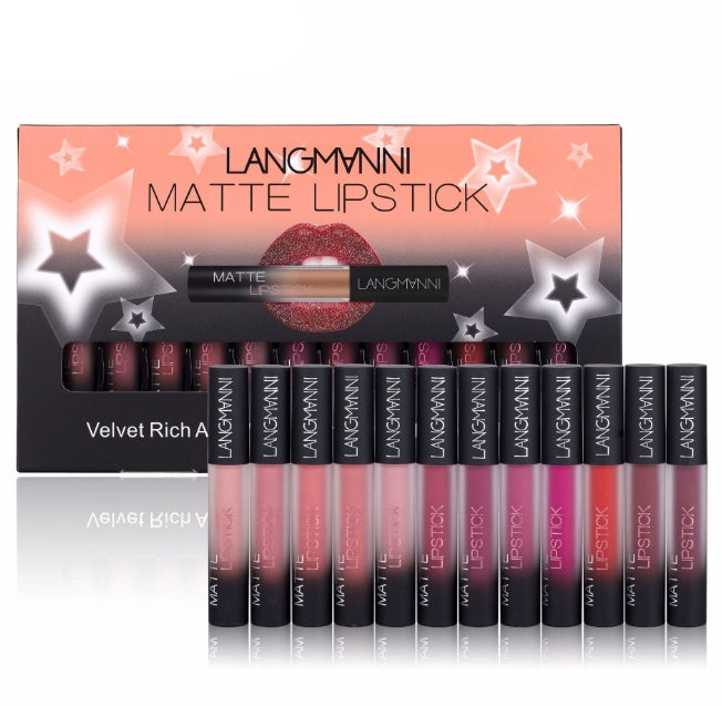 Matte Lipstick Waterproof Long-lasting Velvet Lipstick Set Matte Lipstick Waterproof Long-lasting Velvet Lipstick Set